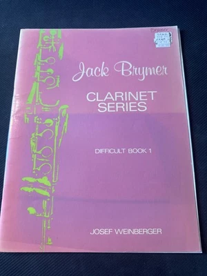 Jack Brymer Clarinet Series by Josef Weinberger Dificult Music Book 1 - Image 1 of 3