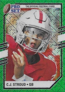 2022 Leaf Pro Set Draft - Metal Portraits C.J. Stroud #PSP-CJS Green Mojo (RC) - Picture 1 of 2