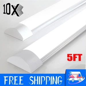 1-10Pcs 5FT LED Batten Tube Light Garage Ceiling Panel Lamp For Workshop Office - Picture 1 of 15