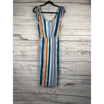 Платье женское The Vanity Room среднее в полоску декольте без рукавов майка повседневное - Изображение 1 из 4