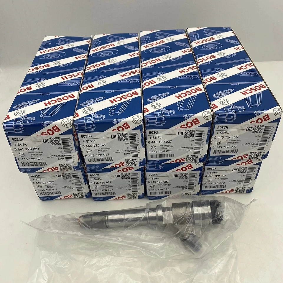 8X Bosch Fuel Injectors for 2004.5-2005 GM Chevrolet 6.6L Duramax LLY 0986435504 Foto 1 de 4