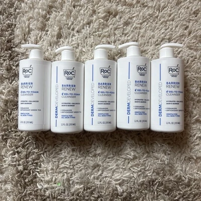Roc. Limpiador gel a espuma, renovación de barrera para todo tipo de piel 12 fl oz, paquete de 5 Foto 1 de 3