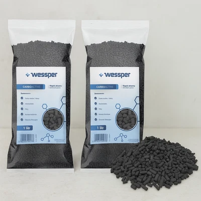 WESSPER 2x Aktivkohle Pellets Geruchsfilter Filter Dunstabzugshaube Kohlefilter Kohle