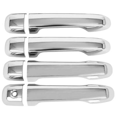 Cubierta de manija de puerta para Toyota 4Runner 2010-2022 delantera trasera izquierda derecha cromada EE. UU. Foto 1 de 4