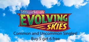 Pokemon Sword and Shield Evoling Skies Singles Common & Uncommon Cards - Picture 1 of 1