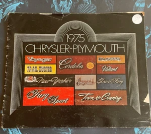 Original 1975 Chrysler Plymouth Dealer Sales Brochure Book Colors Upholstery Vtg - Picture 1 of 10