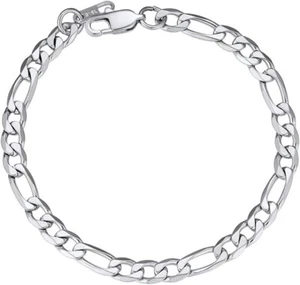 6mm 8.3'' Stainless Steel 316L Sturdy Cuban Link Chain Bracelet For Men Women - Picture 1 of 5
