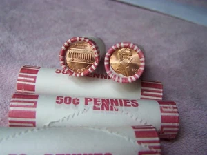 2002-D **Original Bank Wrapped ** Uncirculated Lincoln Cent Roll - OBW Penny (X) - Picture 1 of 4