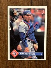 1993 Recollection Collection IVAN RODRIGUEZ AUTO #’d /28 HOF