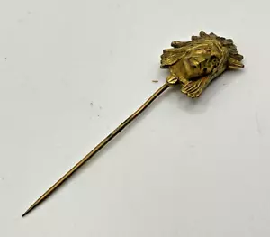 Indian Chief c. 1900 DOE-WAH-JACK Round Oak Stoves figural stick pin stickpin ^ - Picture 1 of 4