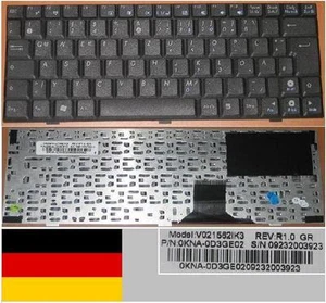 German Qwertz Keyboard ASUS EEEPC EEE PC 1000 V021562IK3 0KNA-0D3GE02 Black - Picture 1 of 1