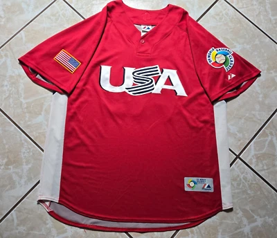 Majestic 2009 Ryan Braun #18 Equipo Clásico Mundial de Béisbol EE. UU. CBC Camiseta para Hombres XL Foto 1 de 4