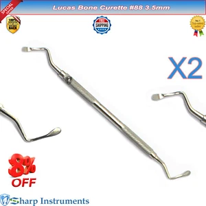 #88 Lucas Bone Removal Curette Bone Debris Diseased Periodontal Instrument 3.5mm - Bild 1 von 1