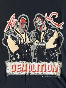 Ax & Smash Demolition Crush Wrestling T-Shirt Sz. Small, Wrestler WWF WWE - Picture 1 of 8