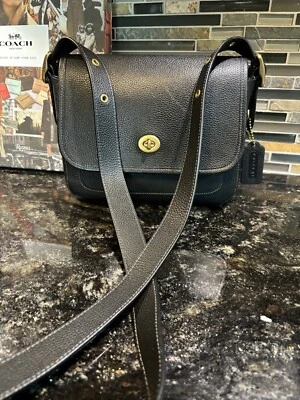 Bolso Bandolera Coach 1941 Cuero Guijarro Rambler Negro Edición Limitada 7522 Foto 1 de 4