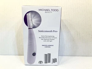 Michael Todd Beauty Sonicsmooth Pro+ Sonic Dermaplaning Facial Hair Removal Syst - Picture 1 of 10