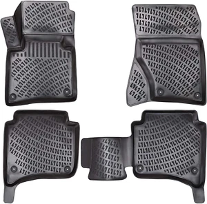 Car Floor Mats Liners For Porsche Cayenne 2011-2017 All Season Heavy Duty Rugs - Picture 1 of 12