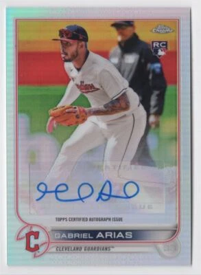 2022 Topps Chrome Update Auto Gabriel Arias Cleveland Guardians #AC-GA - Image 1 of 2