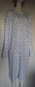 JULIE ET FLORIANT CHEMISE DE NUIT POUR FEMME BLANC IMPRIME FLORAL TAILLE 4 - Imagen 1 de 12