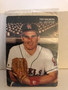 TIM SALMON - 1994 - MOTHER'S COOKIES - SEALED - A.L. 1993 R.O.Y - BASEBALL CARD