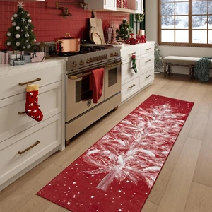 Christmas Runner Rug 2X6 Non-Slip Hallway Runner Rug Indoor, Washable Christmas - Picture 1 of 7