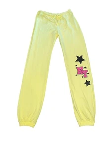 Lucy Girls New York Stars Graphic Jogger Sweatpants Size L(12) - Picture 1 of 3