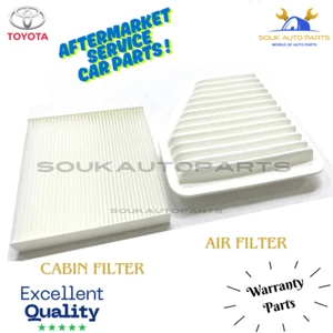 17801-31120 87139-30040 AIR FILTER & CABIN FILTER For Toyota CAMRY VENZA V6 Rav4 - Picture 1 of 3