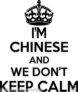 Chinese Wall Sticker... 20 inches Tall We Don't Keep Calm Vinyl Wall Art Decor - Picture 1 of 2