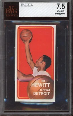 1970 Topps Basketball #56 Bill Hewitt BVG 7.5 - Image 1 of 2