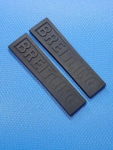 Original Breitling Kautschuk Uhrenarmband 20mm-18mm schwarz ungetragen ungeschliffen - Bild 1 von 2
