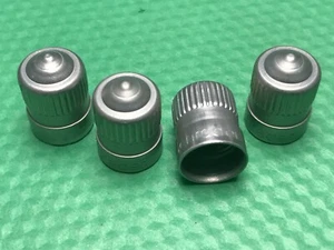 4 Tire Valve Stem Caps Schrader USA Aluminum - Picture 1 of 4