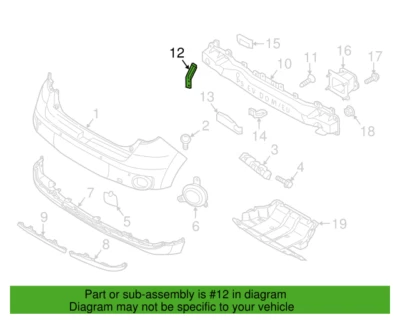 KIA SOUL EV 2015-2019 soporte haz trasero montaje superior nuevo OEM 86633 B2000 Foto 1 de 3