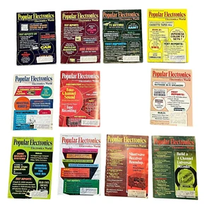 Popular Electronics Magazines From 1972, Lot of 11 - Picture 1 of 14