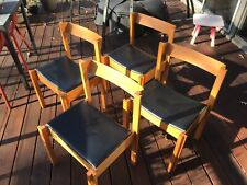 A Set of 4 Mid-Century Modern Clive Bacon ‘Jigsaw’ Chairs