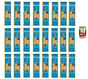 De Cecco Linguine Grandi N.407,100% Italienisch Pasta Nudeln 24x 500g+Polpa 400g - Bild 1 von 1