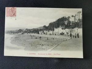 CPA 06 CANNES - Boulevard du Midi - La Plage - Imagen 1 de 2
