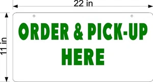 SINGLE SIDED  PLEXIGLASS SIGNS ORDER AND PICK UP HERE ONE COLOR TEXT ON WHITE - Picture 1 of 3