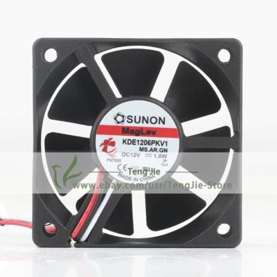 Sunon KDE1206PKV1 DC12V 0.15A 1.80W 6020 6cm 3-Wire Axial Original Cooling Fan - Image 1 of 4
