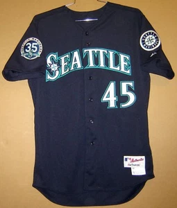MAILLOT SEATTLE MARINERS #45 HECTOR NOESI ROAD JEU ALTERNATIF PORTÉ taille 48 - Photo 1 sur 8