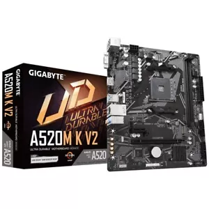 Gigabyte A520M K V2 Mainboard Micro ATX AMD A520 MB6136 Ultra Robust - Bild 1 von 5