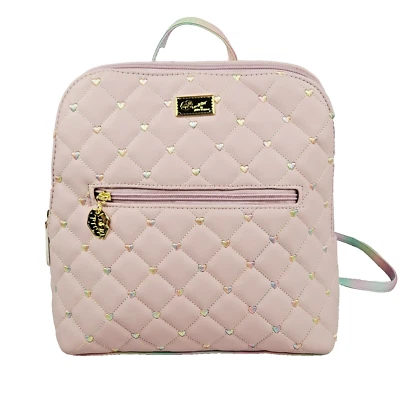 Luv Betsey By Betsey Johnson Backpack Pink Pastel Multi LBLILLIE Embroidered - Image 1 of 4