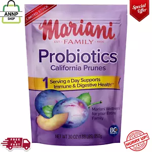 Mariani Probiotic Prunes, 30 oz - Resealable Bag, Dried Pitted Plums with Ganede - Picture 1 of 24