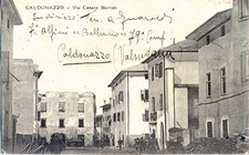 Caldonazzo via Cesare Battisti - 7° Alpini - Valsugana Trento fp vg1920 RIPARATA