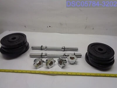 Juego de 2: mancuernas ajustables Yes4All de hierro fundido - 60 libras #D1IB Foto 1 de 4