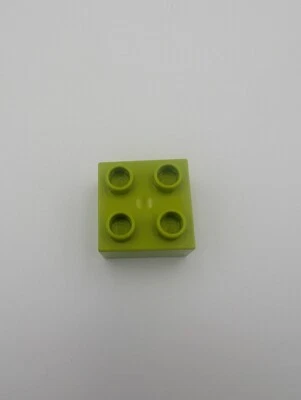 10 x Lego Duplo 2x2 lime grün Steine 4 Noppen 3437 - Bild 1 von 3