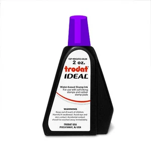2 oz PURPLE Trodat Rubber Stamp Refill Ink for Self Inking Stamps/Stamp Pads - Picture 1 of 1