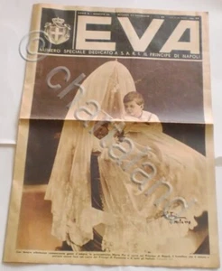Rivista Eva - Numero speciale dedicato a Principe Napoli Savoia - 1937 - Foto 1 di 1