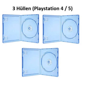 3x PS4 PS5 Playstation 4 5 Leerhüllen Ersatzhülle Spielhülle Game Hülle - Afbeelding 1 van 1