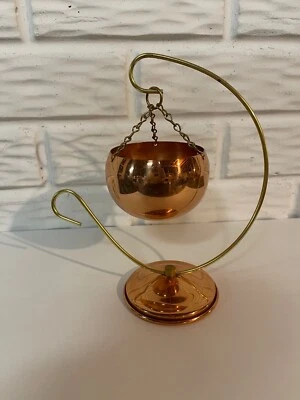 老式Coppercraft Guild铜和黄铜独立式花盆 — 第 1/3 张图片