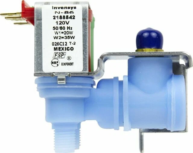 SUPCO WV8046 Double Outlet Water Valve Kit for Refrigerator Compatible with Whirlpool, Kenmore